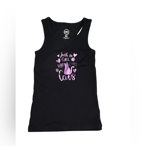 wonder nation Other - “Just a Girl Who Loves Cats” Tank Top – Size 6/6X – Handmade